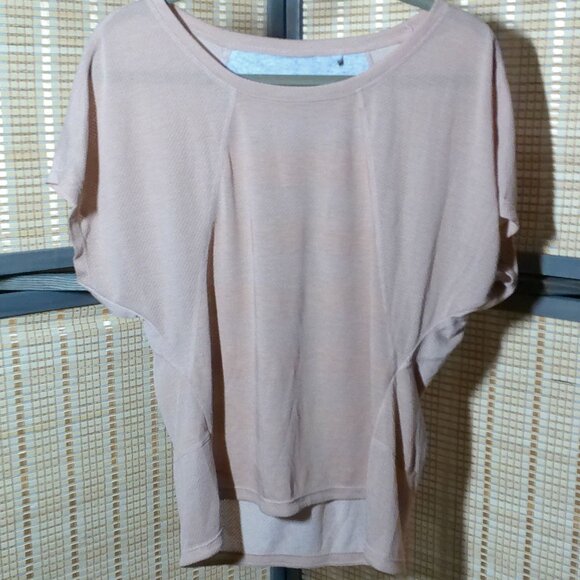 Prana Light Pink Athletic Tee - Picture 1 of 4